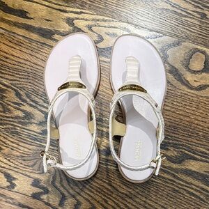 Michael Kors Women's Sandals in Cream and Gold